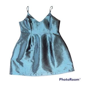 Reflective Teal Blue Selena Dress